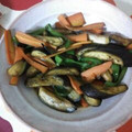 pukukoko's cooksnap of when they made 茄子とピーマンと人参の炒めもの？.