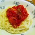 あづみみ's cooksnap of when they made ミニトマトで冷製パスタ風素麺.