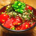 P_heaven's cooksnap of when they made ずぼらダイエット☆米無☆納豆鮪アボ豆腐丼.