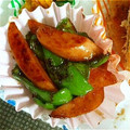 LOVEﾘﾝ's cooksnap of when they made ピーマンと魚肉ソーセージの金平風.