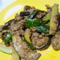 ねくいも's cooksnap of when they made なすとズッキーニの肉味噌炒め.