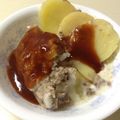 Revu's cooksnap of when they made ルクエでチーズまるごとinハンバーグ.