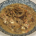 七氷♪'s cooksnap of when they made ごぼうとかまぼこの卵とじ.