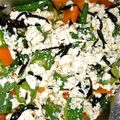 秋葡萄's cooksnap of when they made おくらとツナのネバネバ白和えサラダ.