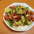 Aki＠猫好き's cooksnap of when they made トマトとアボカドのさっぱりそうめん.