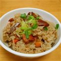 はっぴーにゃんこ's cooksnap of when they made 簡単！炊くだけ☆焼き鳥缶で☆釜飯風ごはん.
