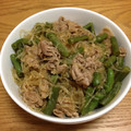 PereTarres's cooksnap of when they made いんげん豆と春雨豚肉炒め.