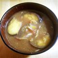 nazuki♪'s cooksnap of when they made 焼きナスの味噌汁♥.