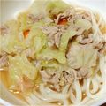piyoko0608's cooksnap of when they made かなるンちの冷たい豚しゃぶうどん.