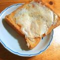 komugiko4's cooksnap of when they made ＊ピーナッツクリームチーズトースト＊.
