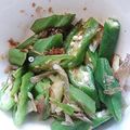かぴーな's cooksnap of when they made オクラとミョウガのおかか和え.