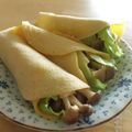 みっくママ's cooksnap of when they made レタスときのこの米粉クレープ.