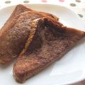 doiko's cooksnap of when they made 卵無しフレンチトースト(ココア使用).