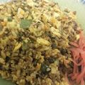 いわもっさん's cooksnap of when they made 焼き肉のタレで簡単、金ごまチャーハン.