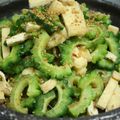 myzkyse's cooksnap of when they made 激ウマ！ゴーヤのおひたし♥.
