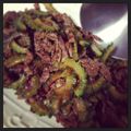 ひゃくべに's cooksnap of when they made ゴーヤの肉きんぴら.