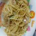 ぢゅんち☆'s cooksnap of when they made 簡単♪シーチキンと三つ葉の和風パスタ.