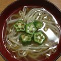 司馬沙織's cooksnap of when they made 簡単！オクラともやしの冷製スープ♪.