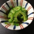 oyukihan's cooksnap of when they made ゴーヤのゴマ和え.
