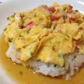 ＊と＊も＊'s cooksnap of when they made 激ウマ★簡単に短時間で天津飯 ＋スープ.