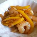 aki0103's cooksnap of when they made えびとピーマンのハーブ炒め.