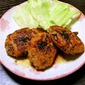 ろんぷ～'s cooksnap of when they made 焼肉のたれで鶏つくねの照り焼き.