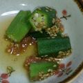 どれみ117's cooksnap of when they made ＊オクラの梅ごま和え＊.
