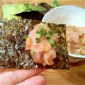 たべたいち's cooksnap of when they made おうち居酒屋★マグロと納豆の韓国海苔巻き.