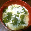 shizuとreo's cooksnap of when they made 超簡単♪わかめと卵の味噌汁.