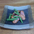 まい69's cooksnap of when they made ウインナーといんげん中華炒め.