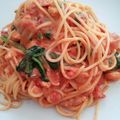 koz84's cooksnap of when they made 海老とほうれん草のトマトクリームパスタ.