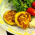 soramin30's cooksnap of when they made カニのハンバーグ？＝クラブケーキ.