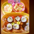 はるちmama☆'s cooksnap of when they made キャラ弁☆海苔巻きでかたつむり.