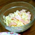 よしみるく's cooksnap of when they made キャベツとハムのサラダ(⌒‐⌒).