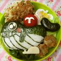 赤い電話's cooksnap of when they made くじらお弁当（キャラ弁）（幼稚園）.