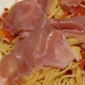 lemonally's cooksnap of when they made 焼きトマトと生ハムのガーリックパスタ.