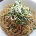 ぷっしん's cooksnap of when they made ハムと貝割れの森々パスタ.