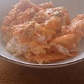 ねむりりす's cooksnap of when they made レンジで✿速攻キムチーズオムレツ丼.
