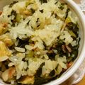 ooぴよぴよoo's cooksnap of when they made 小松菜の炊き込みご飯.