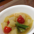 あき☆みち's cooksnap of when they made 冬瓜とおくらとトマトのスープ.