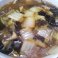 meo35's cooksnap of when they made 白菜と豚肉ときくらげのあんかけ丼.