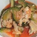 きらり流れ星's cooksnap of when they made ゴーヤと豚肉のキムチ味噌炒め.