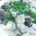 ケーマン's cooksnap of when they made なすとチキンのポン酢マヨ丼.