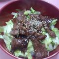 dolphinayu's cooksnap of when they made 簡単手抜き 焼き肉丼.