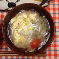 nocc0925's cooksnap of when they made 茗荷とトマトの味噌汁（卵とじ）.