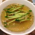 osuco's cooksnap of when they made きゅうりとライスペーパーで冷たいスープ.