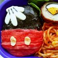 龍響ママ's cooksnap of when they made キャラ弁　簡単ミッキー.