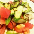 くるみんき's cooksnap of when they made 夏の三代スター☆オクラ・トマト・きゅうり.