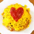 南瓜カカシ's cooksnap of when they made 超簡単☆オムライス!!.