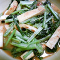 saidaiji's cooksnap of when they made ➏　小松菜と厚揚げの甘味噌炒め　➏.